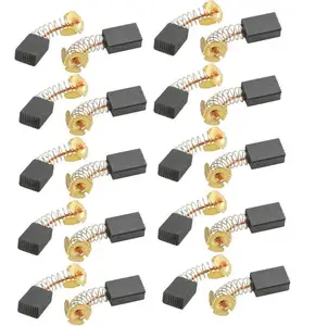 10 пар угольных щеток с электродвигателем, черные, 6x10x15 мм