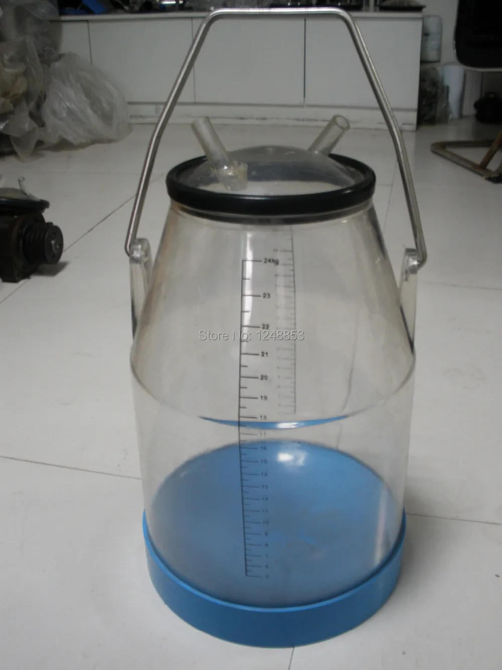 Прозрачное ведро для молока из коровьей козы 25 литров с крышкой ведра и