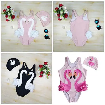 Летний детский купальник для девочек купальный костюм один предмет милый