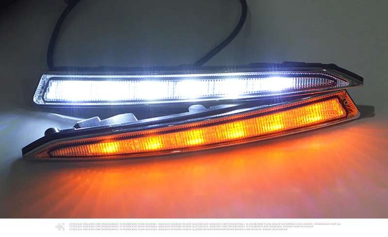 2 шт./компл. светодиодный DRL дневные ходовые огни для Ford Kuga Escape с поворотными сигнальными лампами