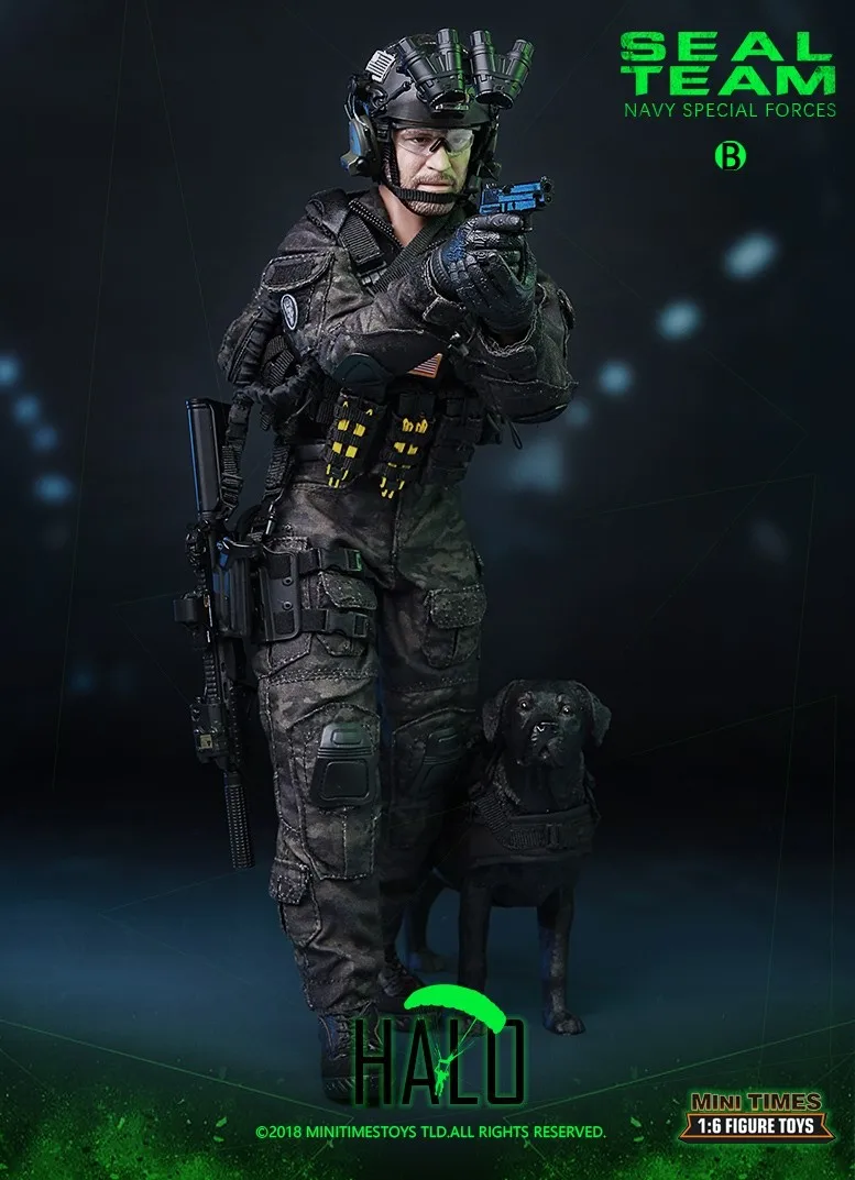 Коллекционная Военная фигурка в масштабе 1/6 кукла Юнайтед States soldier Navy HALO SEAL TEAM 12