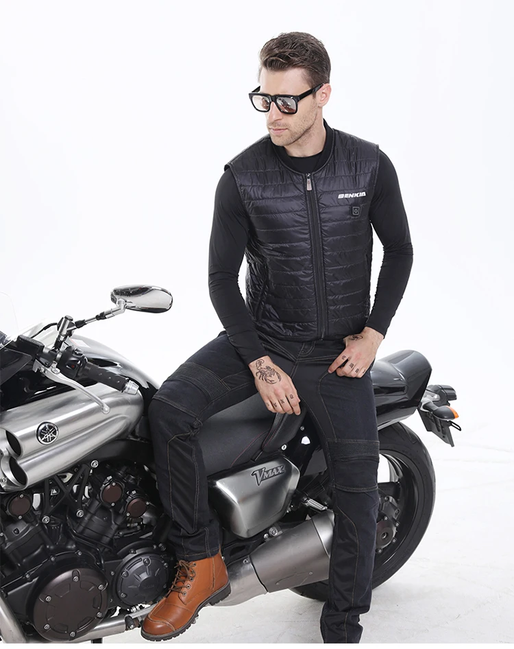 Зимний теплый жилет для езды на мотоцикле мужчин и женщин мотоциклетная