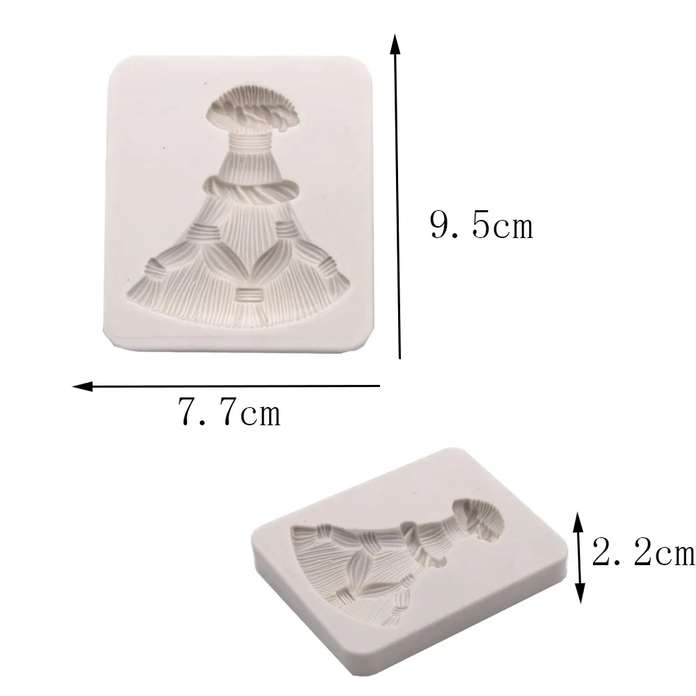 Мягкая силиконовая форма для конфет веревка в форме метлы помадка инструмент