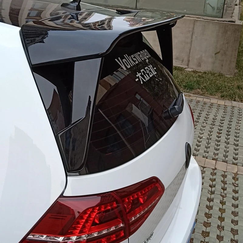 Для Volkswagen GOLF MK7 MK7.5 спойлер 2014 2018 R LINE Высокое качество ABS Материал заднего крыла