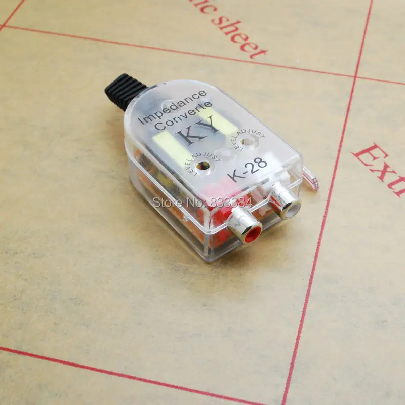 Автомобильный Динамик к RCA адаптер высокого низкому разъему Авто линейный