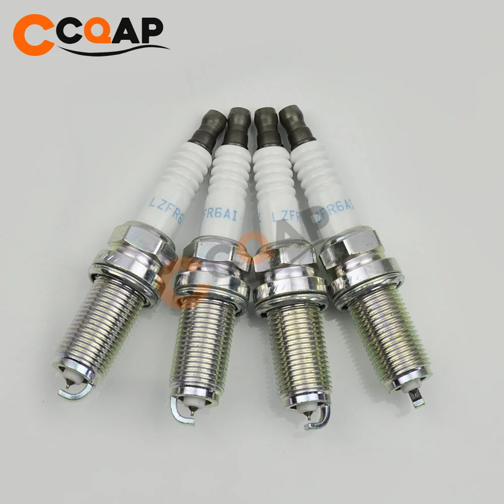 Набор из 4 LZFR6AI 3656 иридиевых свечей зажигания для Mitsubishi Eclipse Galant 04 12 2.4L 3656 Свечи | Свечи зажигания и запальные свечи -32967130576
