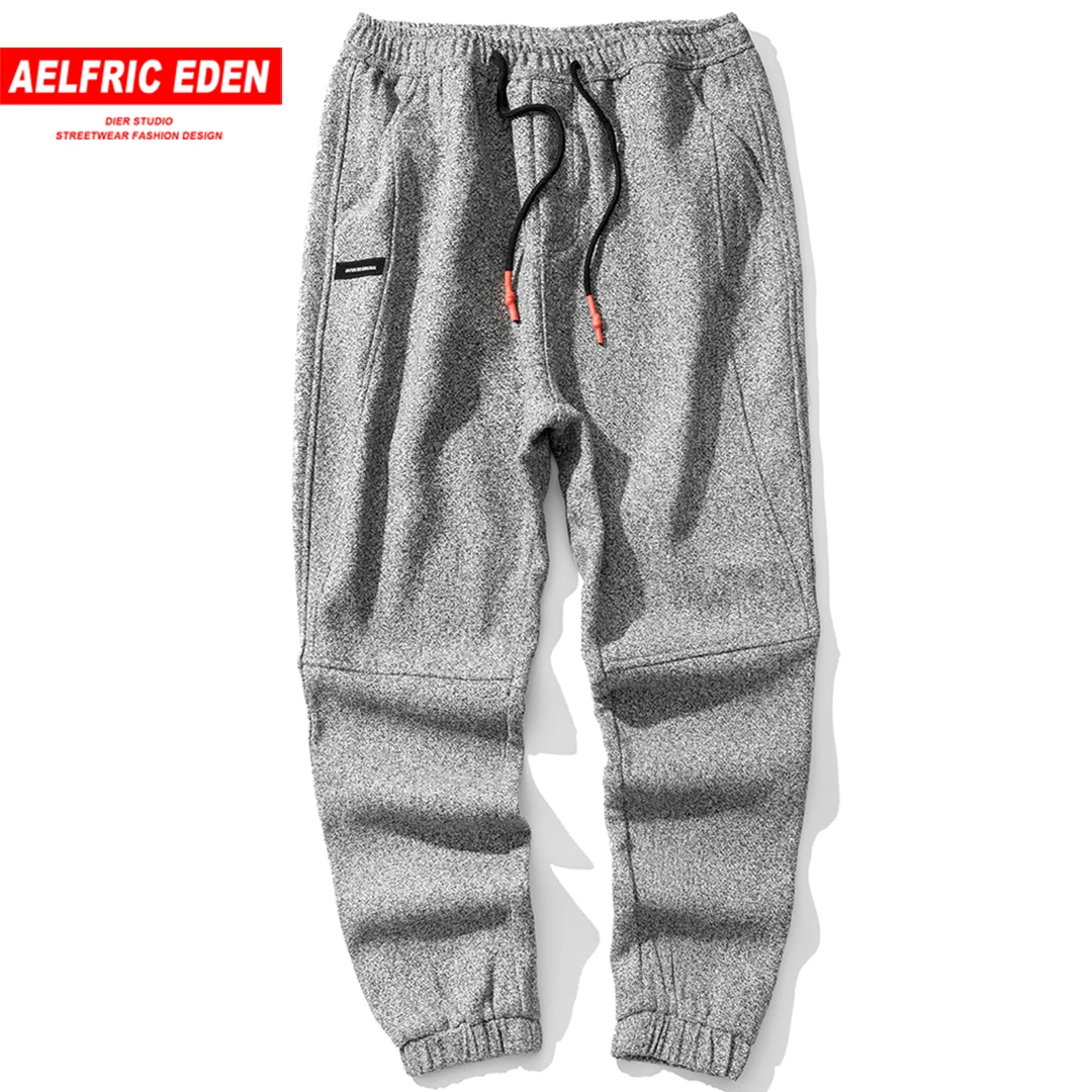 Aelfric Eden 2018 мужские Harajuku флисовые однотонные спортивные штаны хип хоп уличные