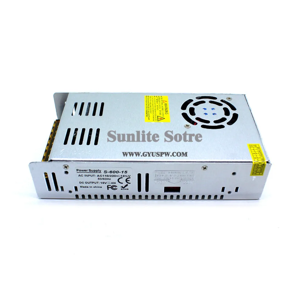 Регулируемый DC15V 40A 600W переключатель питания DC 30V трансформатор драйвера AC110V 220V SMPS