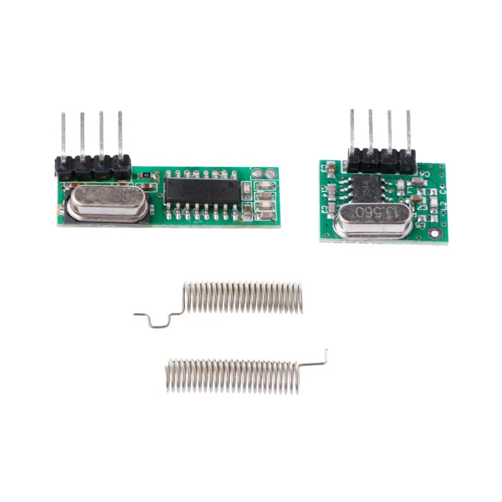 1 Set 433Mhz Superheterodyne RF Receiver Transmitter Module Kit With 2 Antennas For Arduino/ARM/MCU | Электроника
