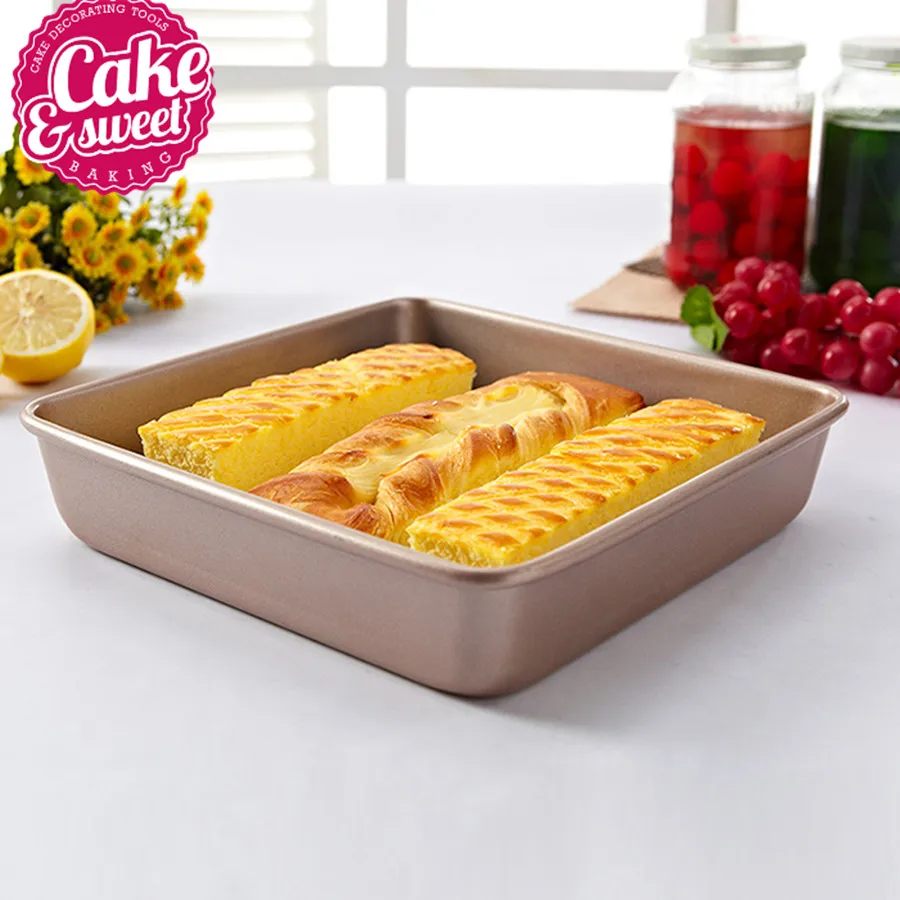 Форма для выпечки квадратная кухонная форма из углеродистой стали 9