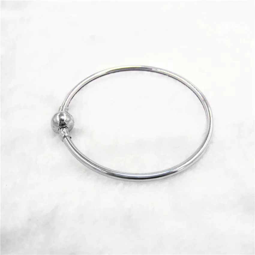 2018 модные с серебряным покрытием Браслеты и браслеты круглый бисера змея цепи