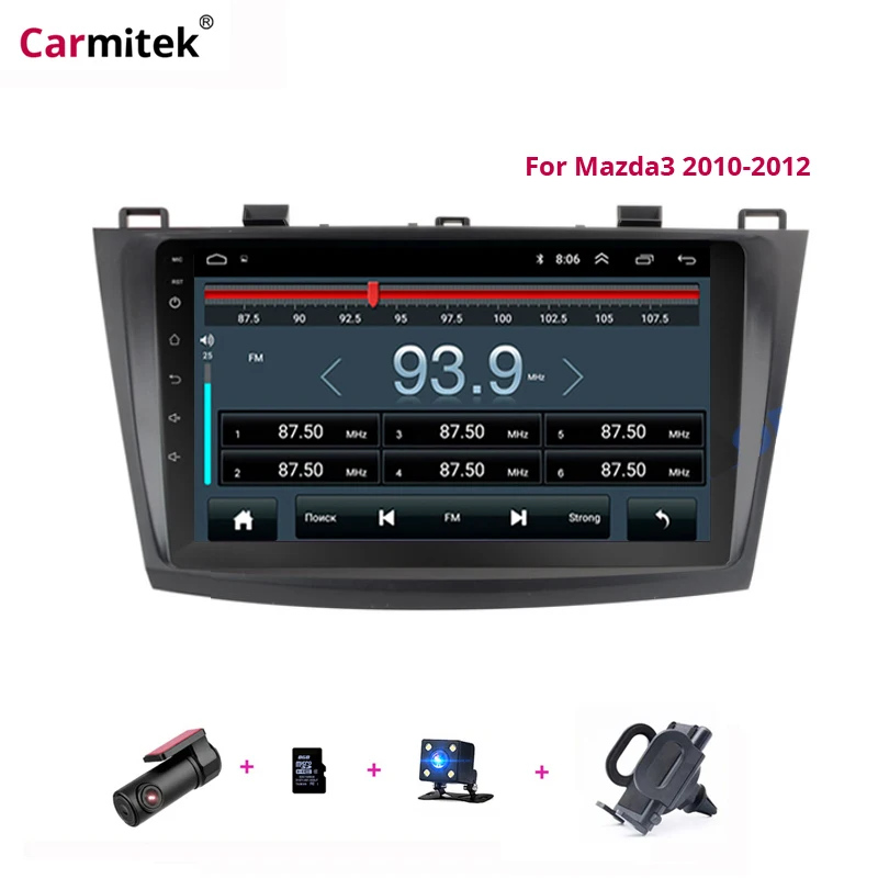 2G + 32G 4G SIM 2 Din Android 9 дюймов Автомобильный мультимедийный без dvd плеера gps для Mazda 3 2010