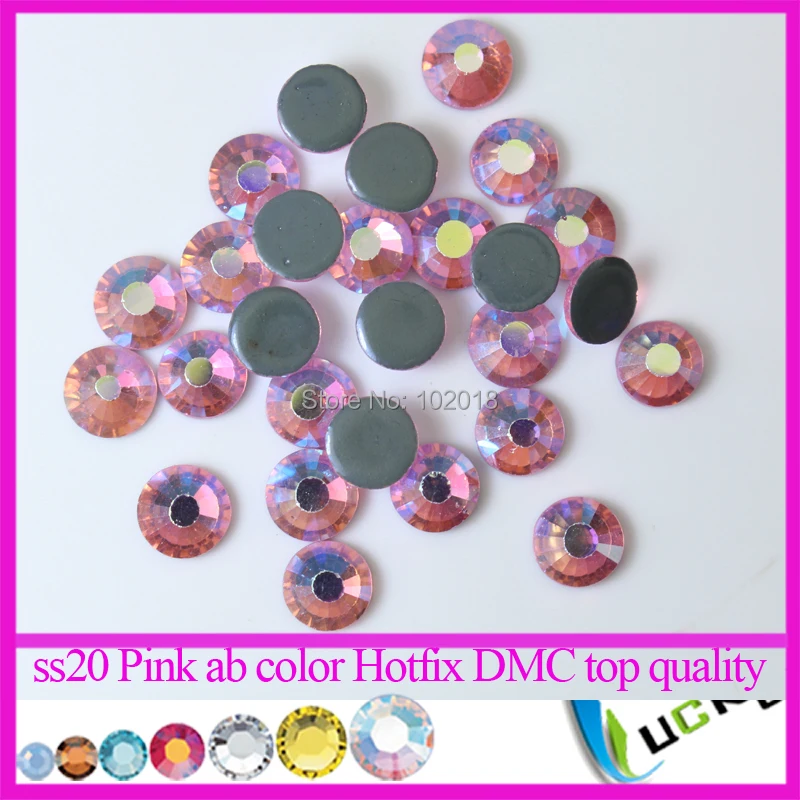 Высококачественные плоские стразы Lt розовые AB/розовые AB горячая фиксация