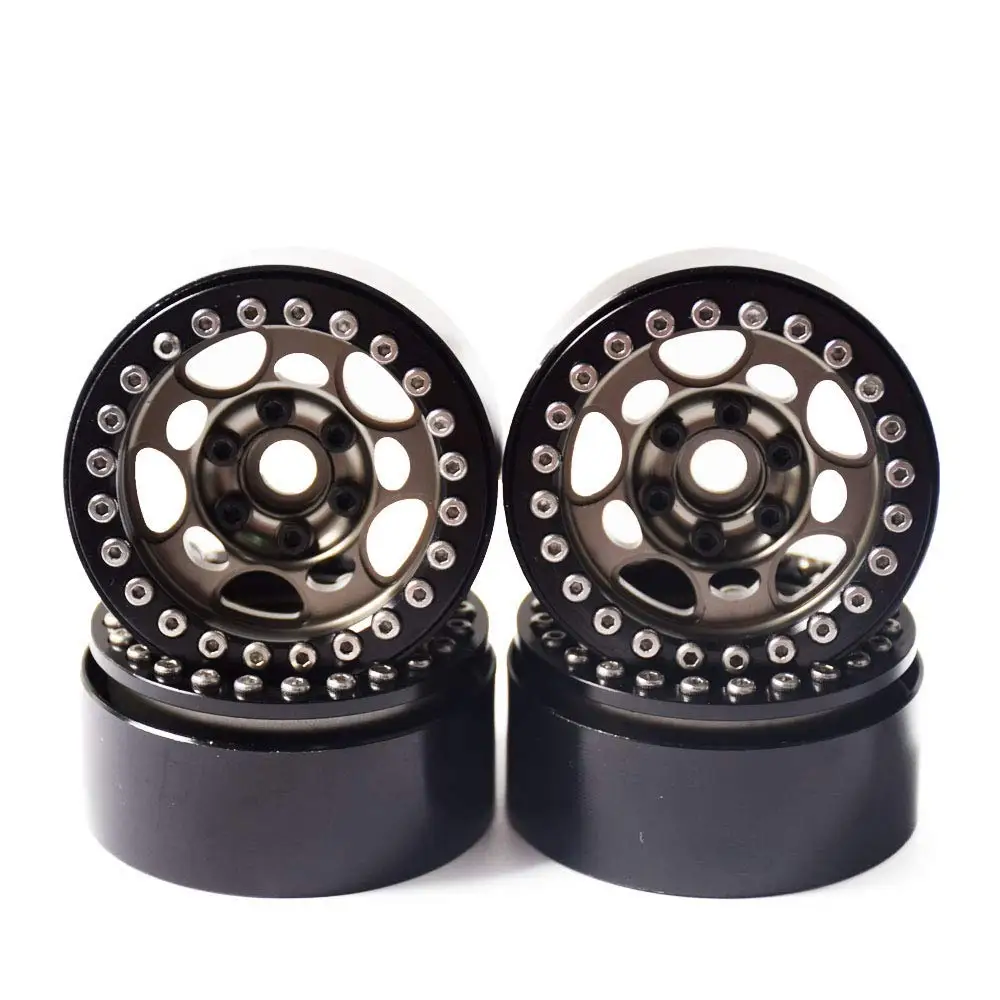 4 шт. Металл 1 9 &quotсверхмощный Beadlock колеса диски для 1/10 RC Гусеничный осевой Scx10 II D90