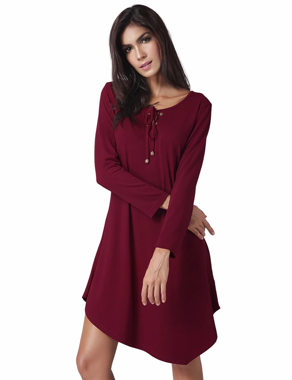 Женские длинный рукав о Средства ухода за кожей шеи свободные Модные