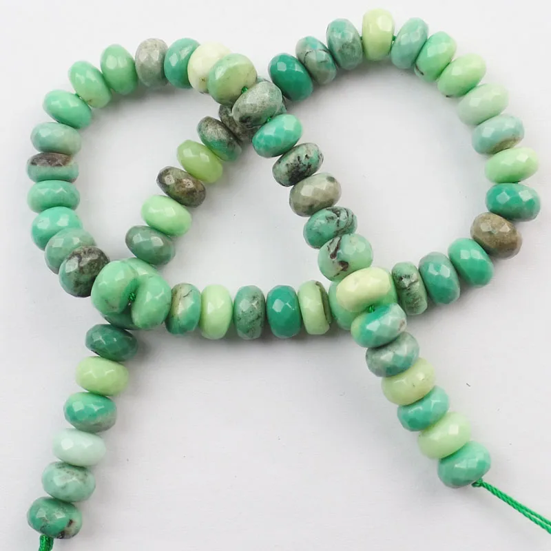 (1 прядь/партия) оптовая продажа 1 прядь граненая зеленая трава Агаты Rondelle бусины 15