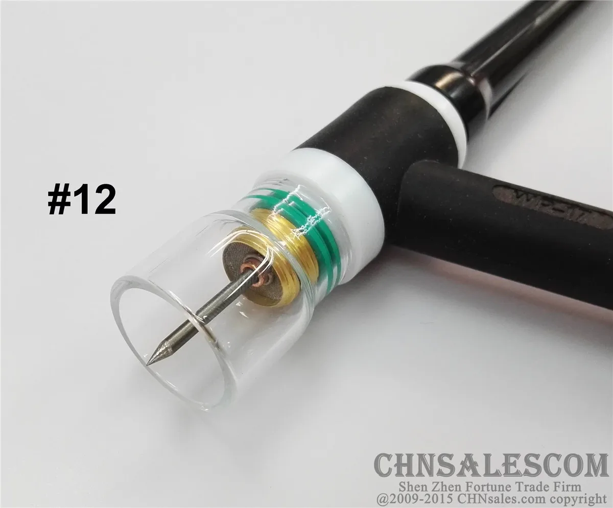Chnsalescom 17 шт. TIG сварки короткие газа объектив#12 чашка из пирексного стекла комплект для Tig WP-17/18/26 3/3" 2,4 мм