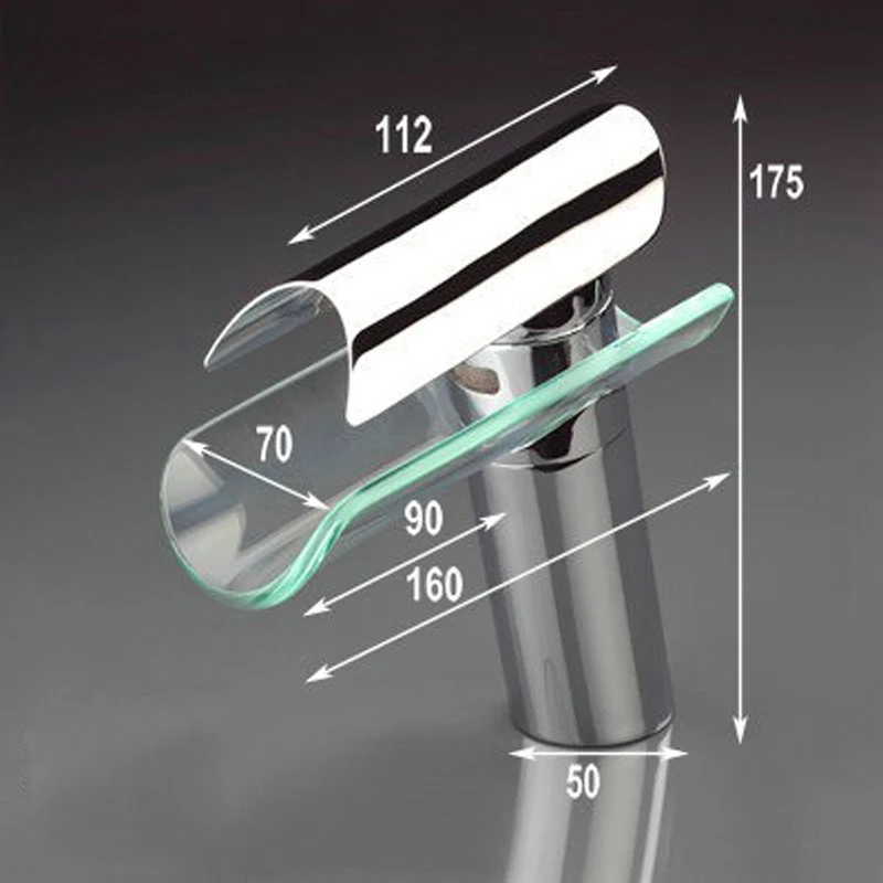 Free Shipping BAKALA Younger waterfall Glass Bathroom Basin ORB/Chrome/Nickel Finished Mixer Tap Sink Faucet LH-8023 | Обустройство