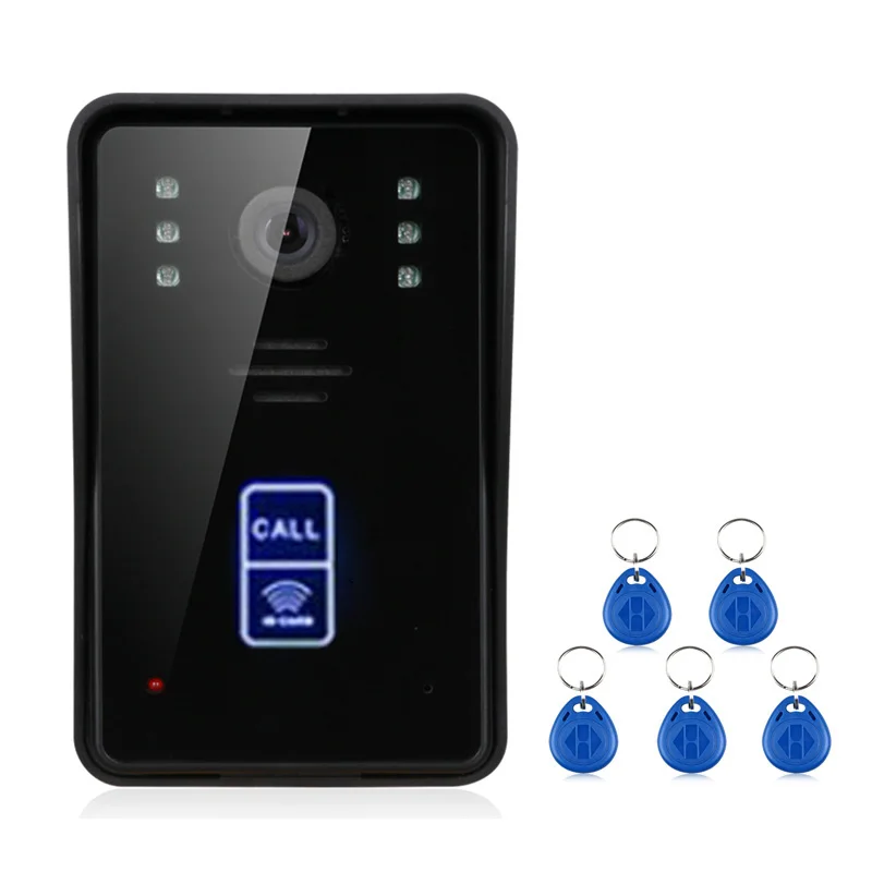 Yobang Security Wireless Video Door Phone Wifi 7 Inch Monitor RFID Visual Home Intercom 1 Camera 2 APP Control | Безопасность и