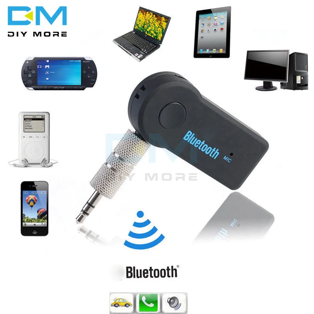 Bluetooth V3.0 EDR Wireless Stereo Audio Music Receiver Module Adapter 3.5mm Jack 10M Handsfree For Car AUX A2DP With Microphone |