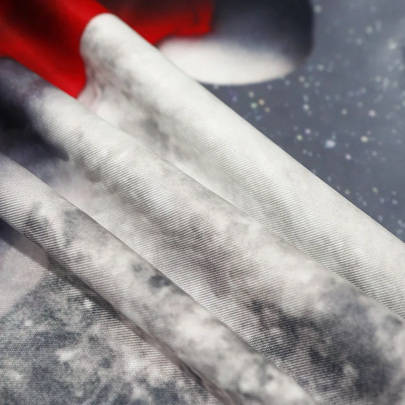 Женский Цифровая печать 3D Рождество Новинка зимы Moon свободные Длинные рукава