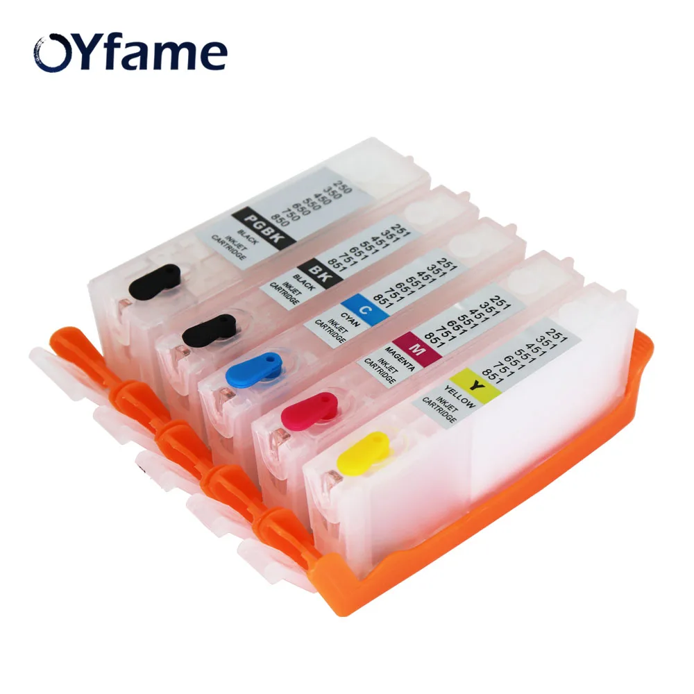 OYfame для Canon 550 551 чернильный картридж принтера IP7250 MG5450 MX925 MG5550 MG6450 MG5650 MG6650 IX6850 принтер с ARC чип|ink cartridge|ink cartridge for