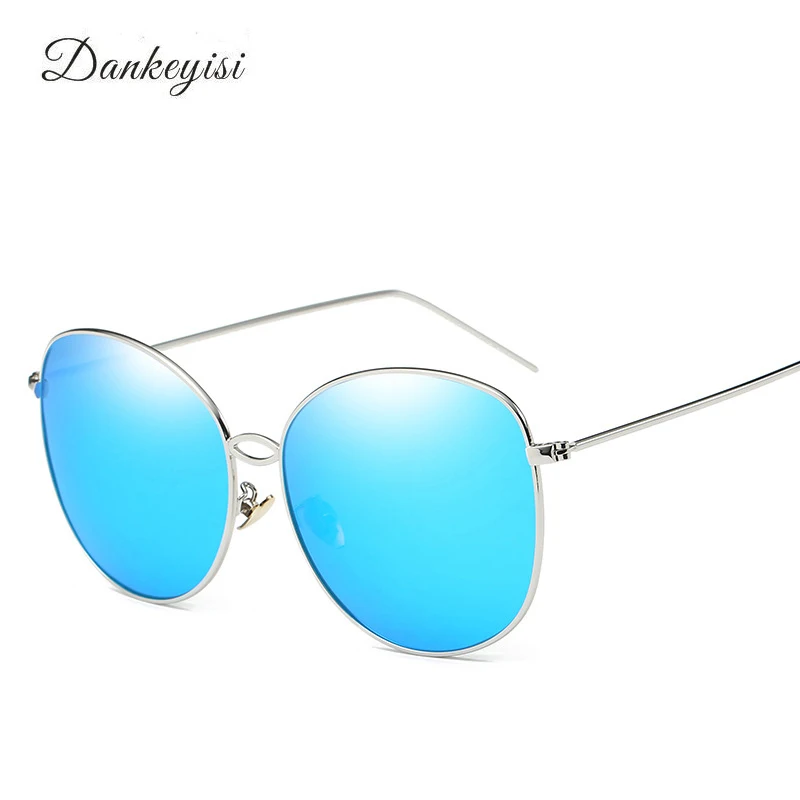 

Солнцезащитные очки DANKEYISI мужские и женские, модные большие металлические поляризационные, в винтажном стиле, брендовые дизайнерские, UV400