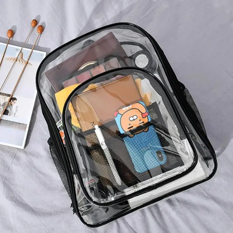 Водонепроницаемый ПВХ Прозрачный женский рюкзак детские сумки для подгузников Студенческая школьная сумка Домашний Органайзер большой емкости дорожные сумки для хранения