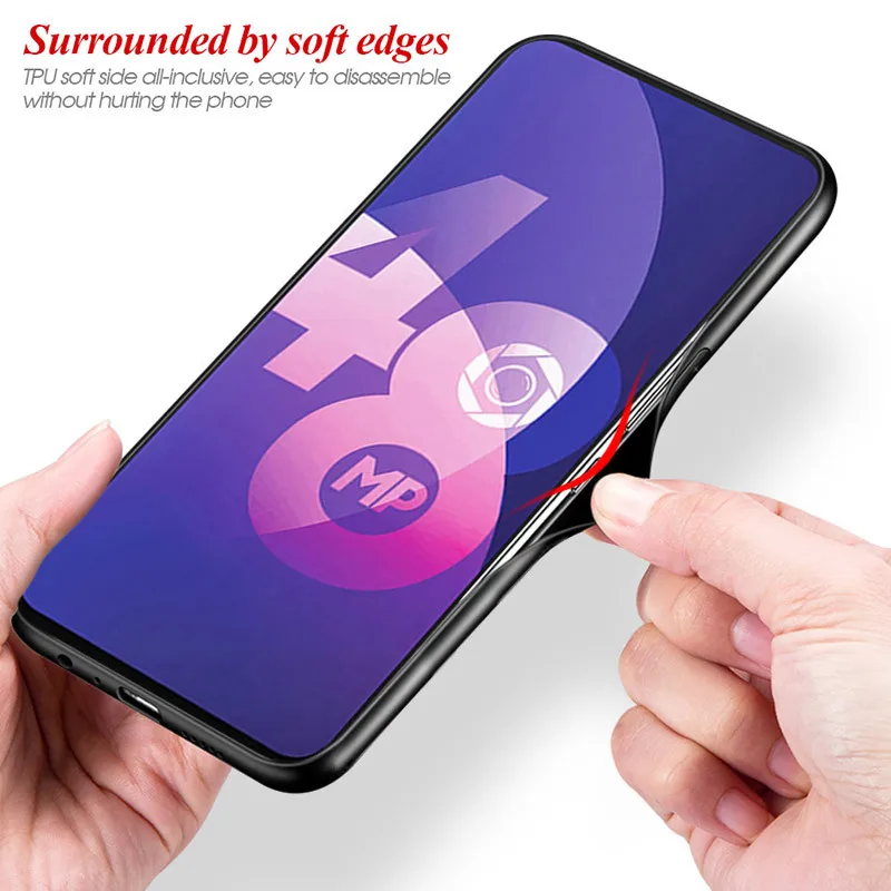 Для Oppo Reno Стандартные Стеклянные чехлы с защитой от царапин градиентное
