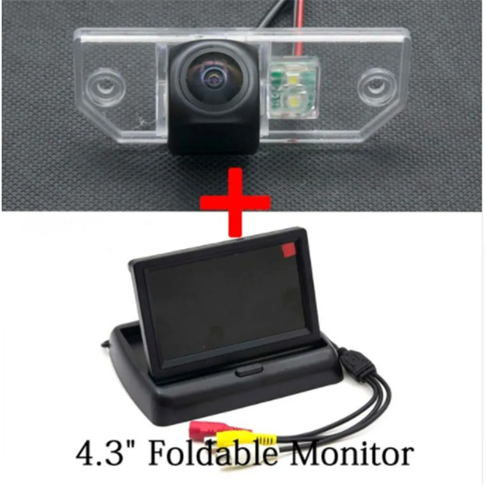 Camera with Monitor 1080P рыбий глаз камера заднего вида для Ford Focus Sedan 2 3 2008 2009 2010 2011 2012 C-Max C Max Mondeo - Название цвета: Camera with Monitor