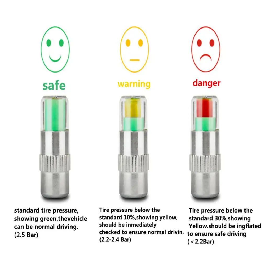 4 шт./лот автомобильный 2 Бар 32PSI индикатор давления в шинах датчик стволовых