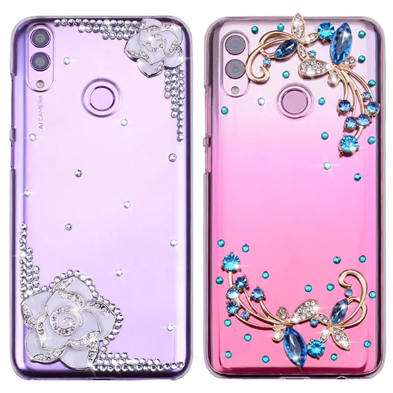 Блестящий бриллиантовый чехол для Huawei Y9 2018 Y6 Y7 Prime Y5 2019 Mate 10 Lite 20 30 Pro Honor 9 20s 9A 9S