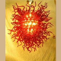 sunshine fire red murano glass chandeliers cheap classical chandelier