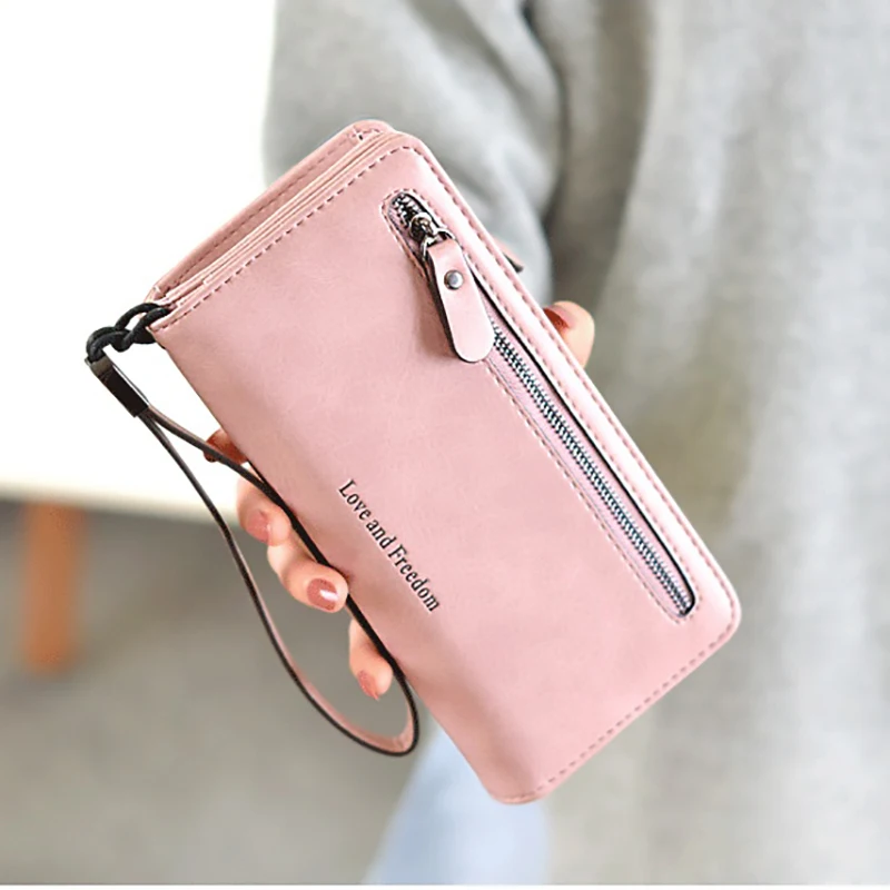 2018 женский кошелек Роскошный дизайнерский новый ретро длинный Portefeuille Femme Carteira