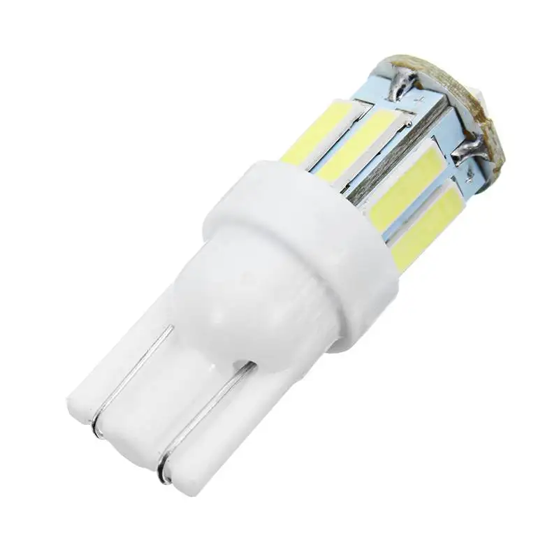 12V T10 W5W Car interior Lamps Door Indicator Lights 10 SMD LED Auto Car Clearance Lamp License Plate Light