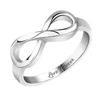 Женское кольцо-бесконечность AILIN, ювелирное изделие из стерлингового серебра 925 пробы с гравировкой, подарок на Рождество, 2020
