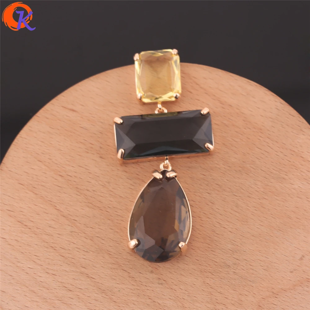 

Cordial Design 30Pcs 16*29MM Jewelry Accessories/Earrings Connectors/Hand Made/DIY Making/Crystal Pendant/Earring Findings