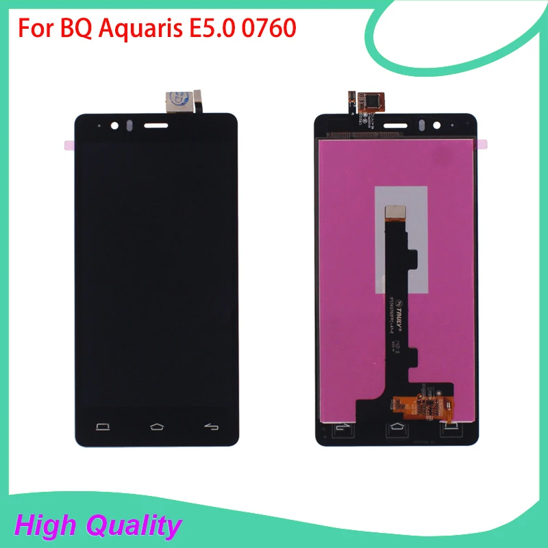 

100% Guarantee LCD Display Touch Screen Digitizer Assembly For BQ Aquaris BQ E5 E5.0 0760 Mobile Phone LCDs Free Tools
