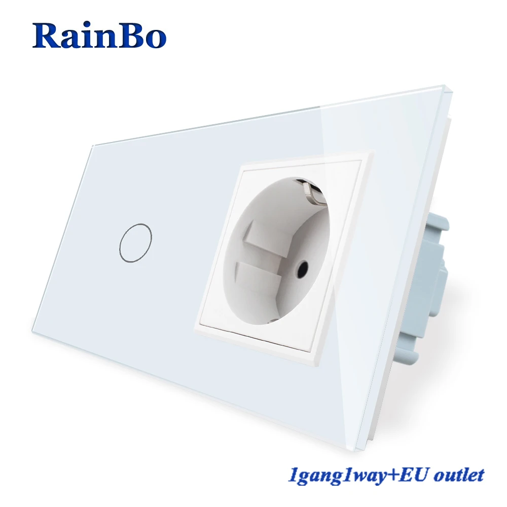 RainBo Luxury сенсорный экран контроль закаленного стекла панель настенного освещения