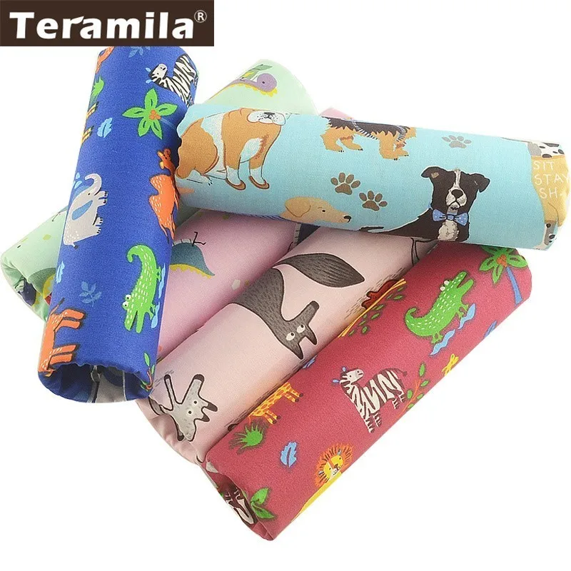 TERAMILA 40x50 см дизайн с рисунками животных 6 шт. 100% хлопок ткань стеганая Подушка