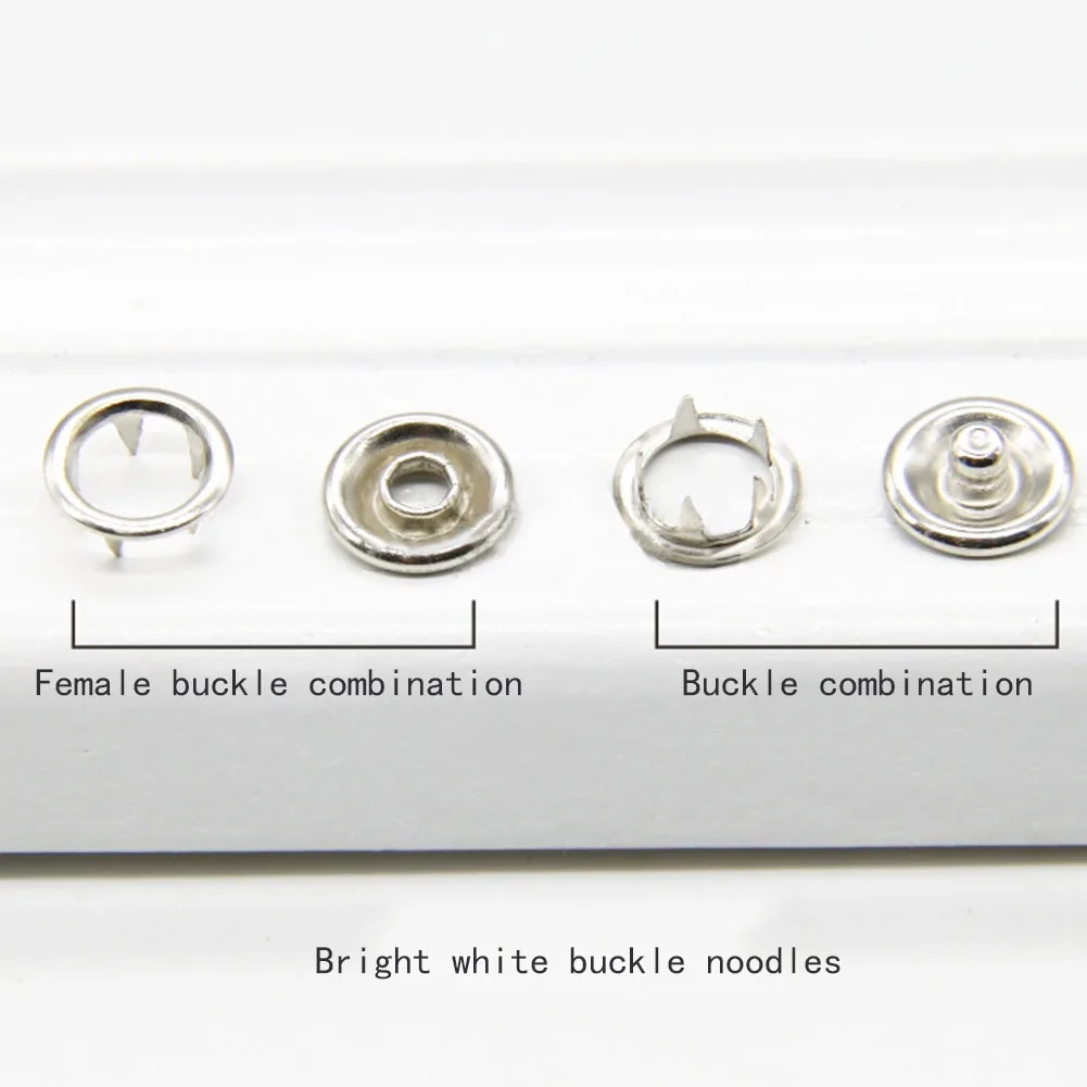 100/200 шт Металлические вставные кнопки медные крепежные тканевые пряжки с