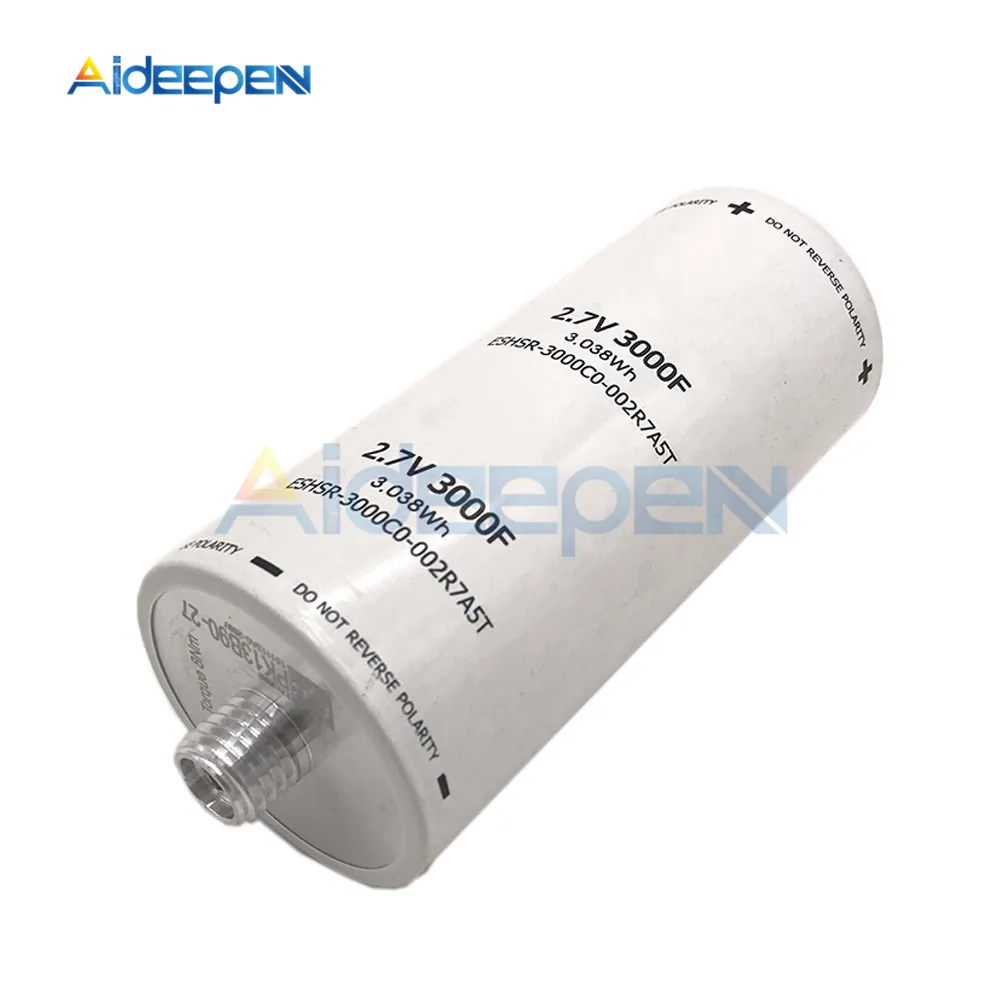 2,7 V 3000F супер фарад конденсатор 136*60 мм высокий ток Ultracapacitor 2.7V3000F 136x60 мм для автомобиля авто автомобильный источник питания