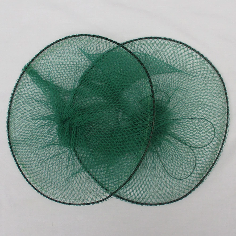 Горячая Распродажа рыболовная сеть двухслойная складная металлическая рама |