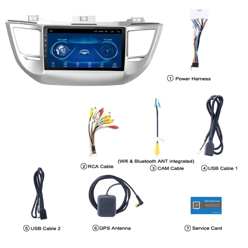 " супер тонкий сенсорный экран Android 8,1 радио gps навигация для hyundai Tucson ix35 HU стерео система с Bluetooth