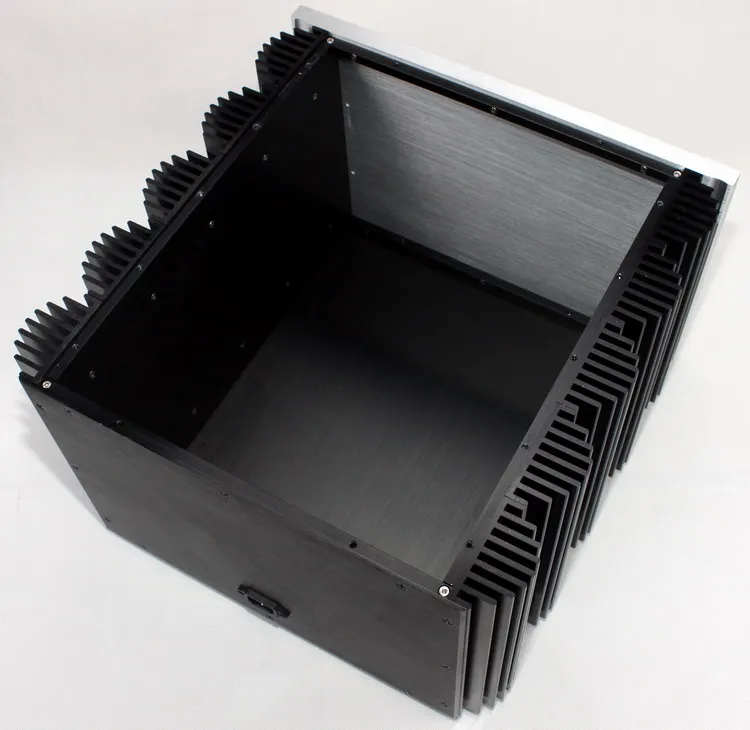 C-016 CNC все алюминиевые шасси чехол коробка шкаф для DIY аудио усилитель мощности 425 мм* 407 мм* 260 мм 425*407*260 мм