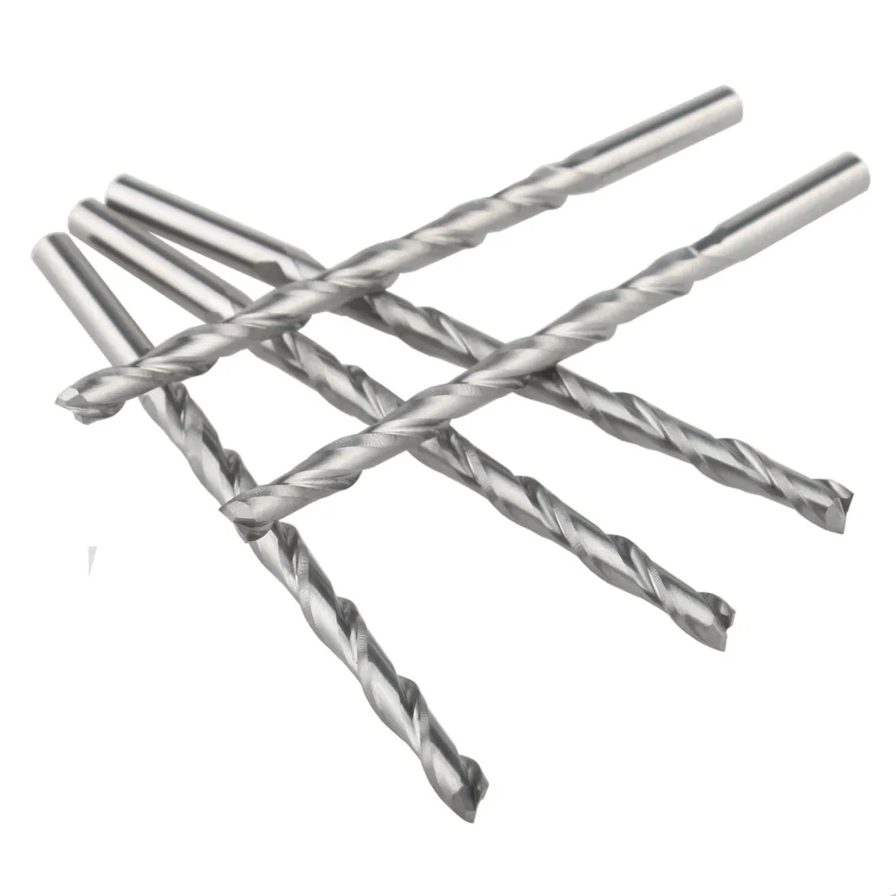 

10Pcs 3.175x42mm Two Flutes End Mill Bits,Cutting Tools,Carbide Tools, Woodworking Tools,CNC Router Bits