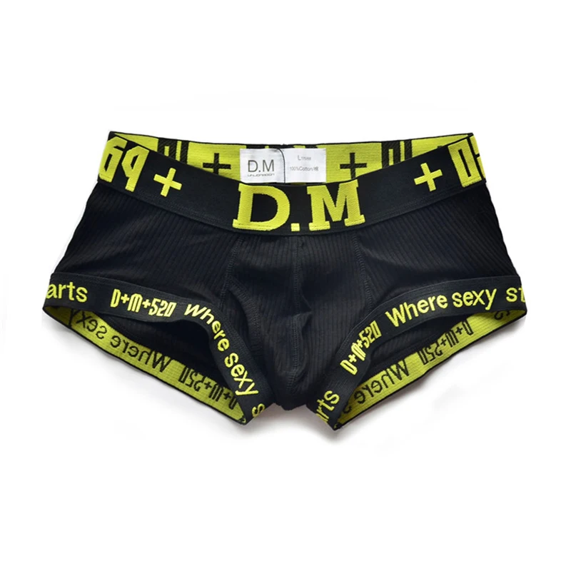 Мужское нижнее белье трусы для геев ropa interior hombre боксеры cueca masculina однотонные homme para