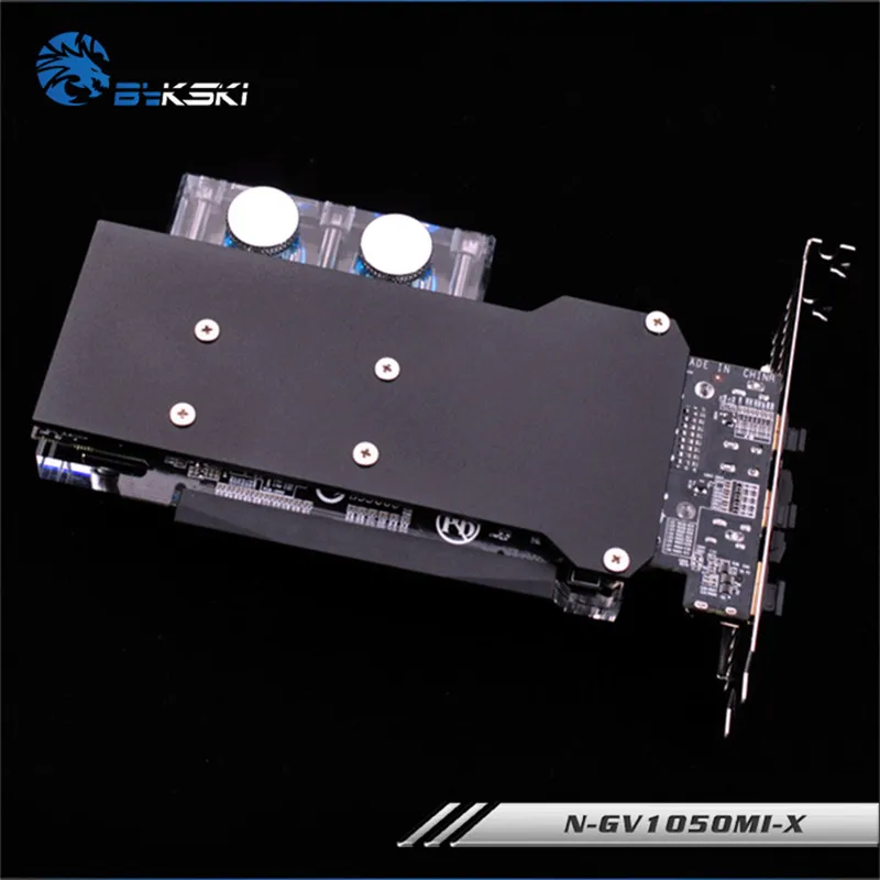 Водяной блок Bykski с полным покрытием графического процессора для Gigabyte GTX1050Ti OC