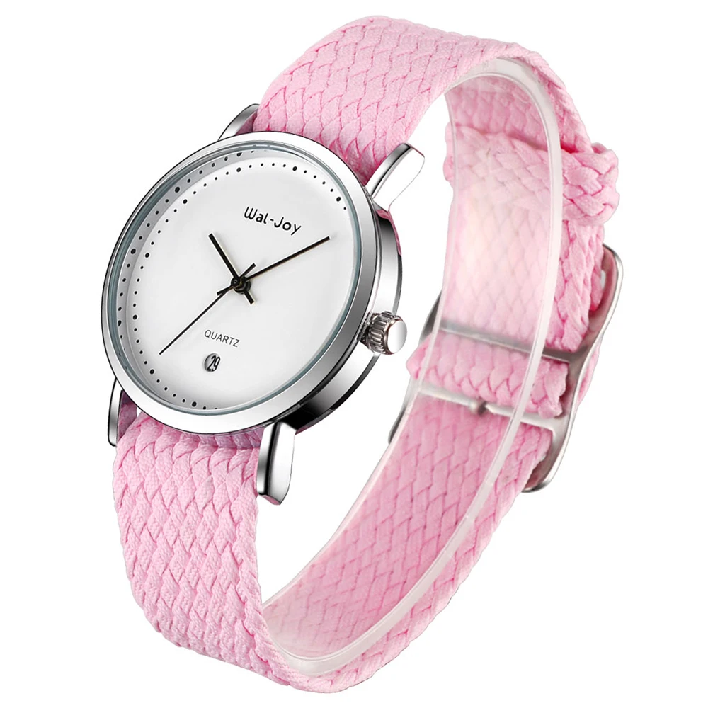 Wal Joy Montre Femmee нейлоновые плетеные наручные часы женские студенческие