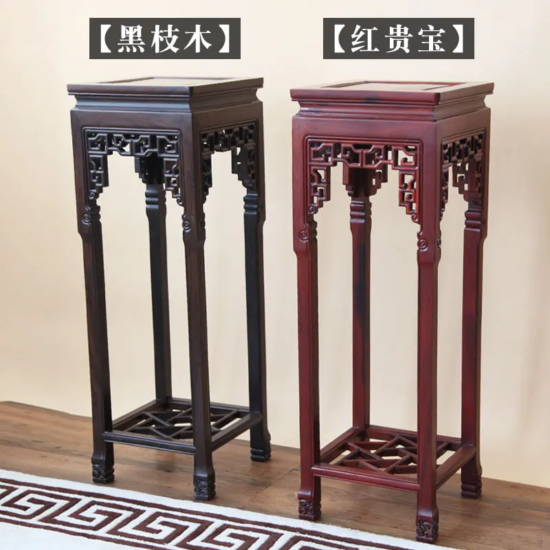 Louis Fashion Redwood Цветочная подставка из массива дерева для балкона гостиной